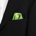 Lime Green Polyester Pocket Square